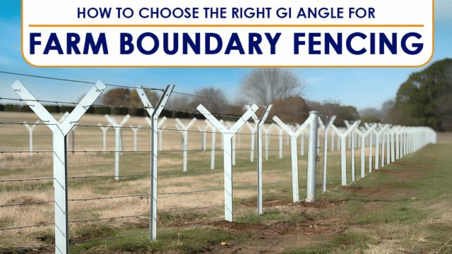 GI angle for farm fencing Agricultural fencing Parco Engineers