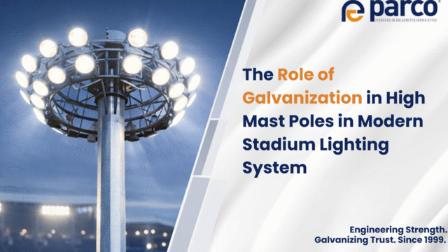 Hot Dip Galvanization Lighting Poles Galvanization High Mast Poles