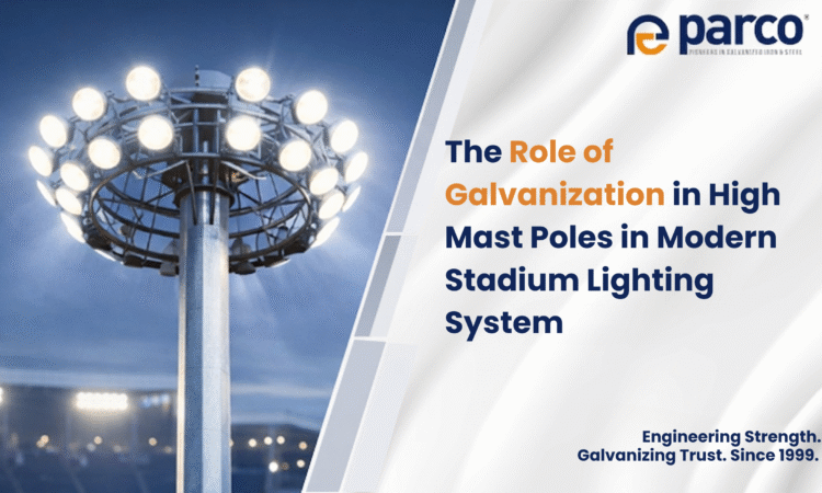 Hot Dip Galvanization Lighting Poles Galvanization High Mast Poles