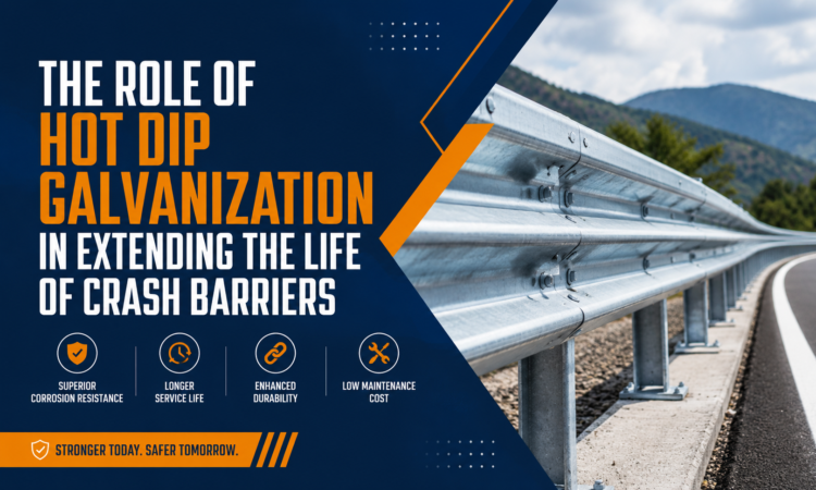 Hot dip galvanized highway crash barriers