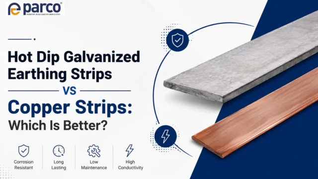 GI earthing strip vs copper strip comparison | Parco Engineers