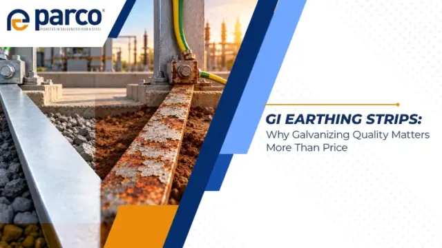 Hot dip galvanized GI earthing strips with protective zinc coating for industrial electrical earthing systems